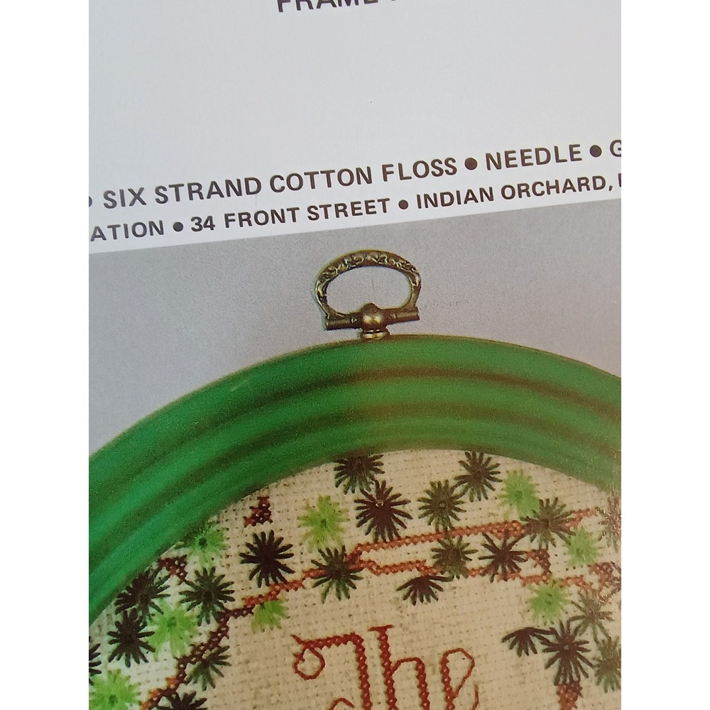 Vtg‎ Charmin 'Dad' Counted Cross Stitch Kit Frame Included 9 x 12 by KAE - Picture 9 of 9